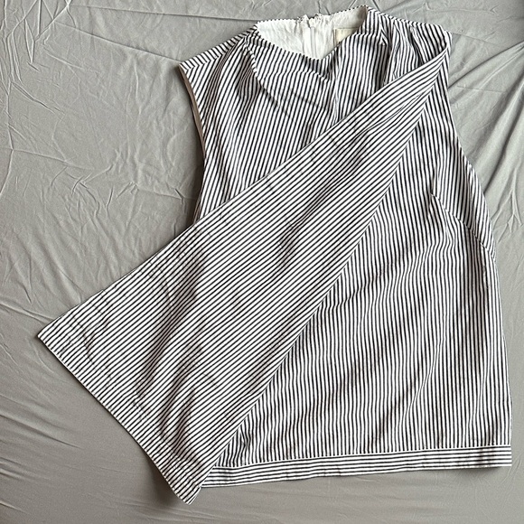 Maeve Black and White Striped Blouse - Picture 6 of 6